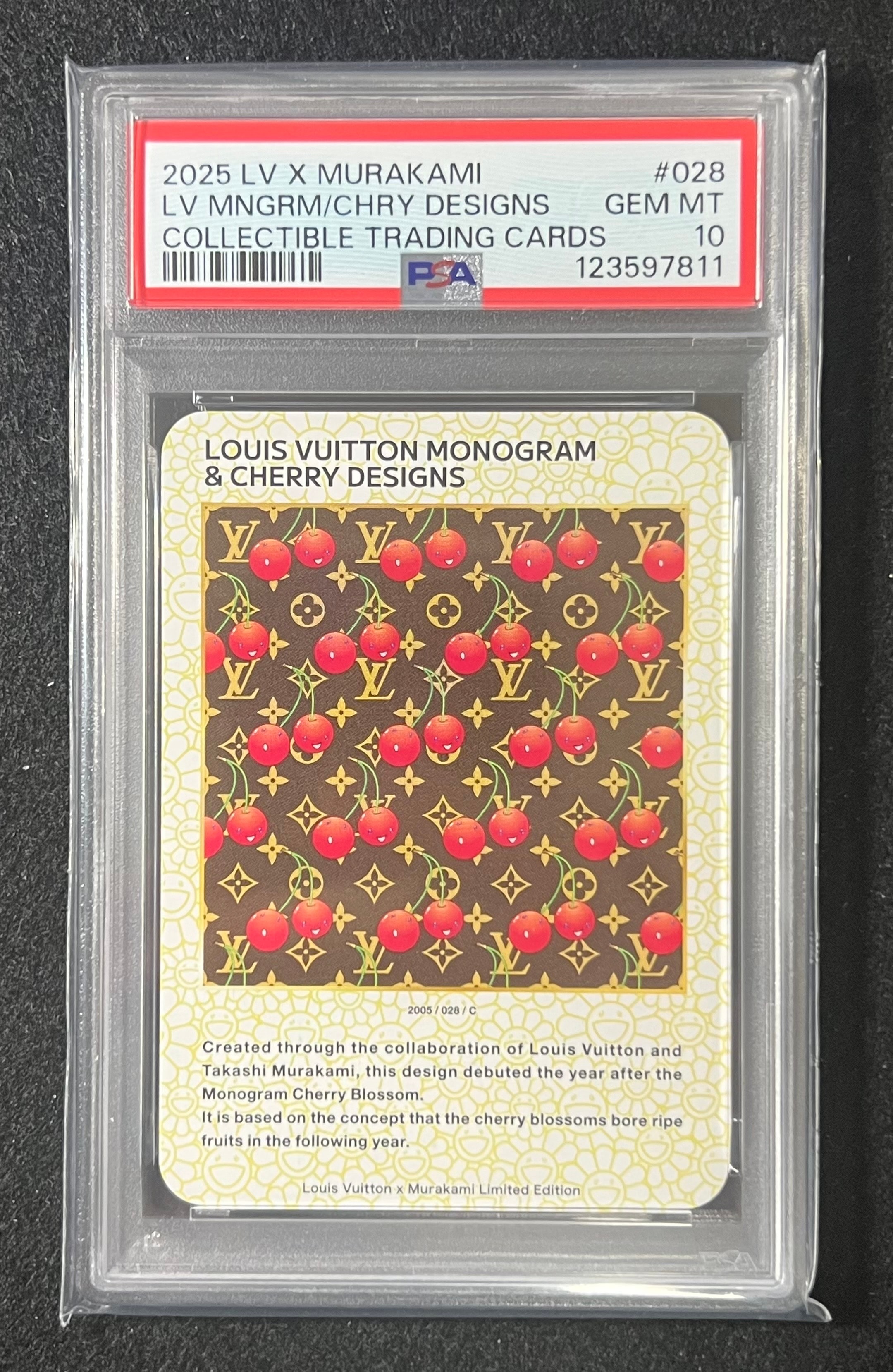 PSA 10 ルイ・ヴィトン × 村上隆 トレーディングカード チェリー PSA10】 LOUIS VUITTON 村上隆 トレカ ルイヴィトン カード LV ルイ