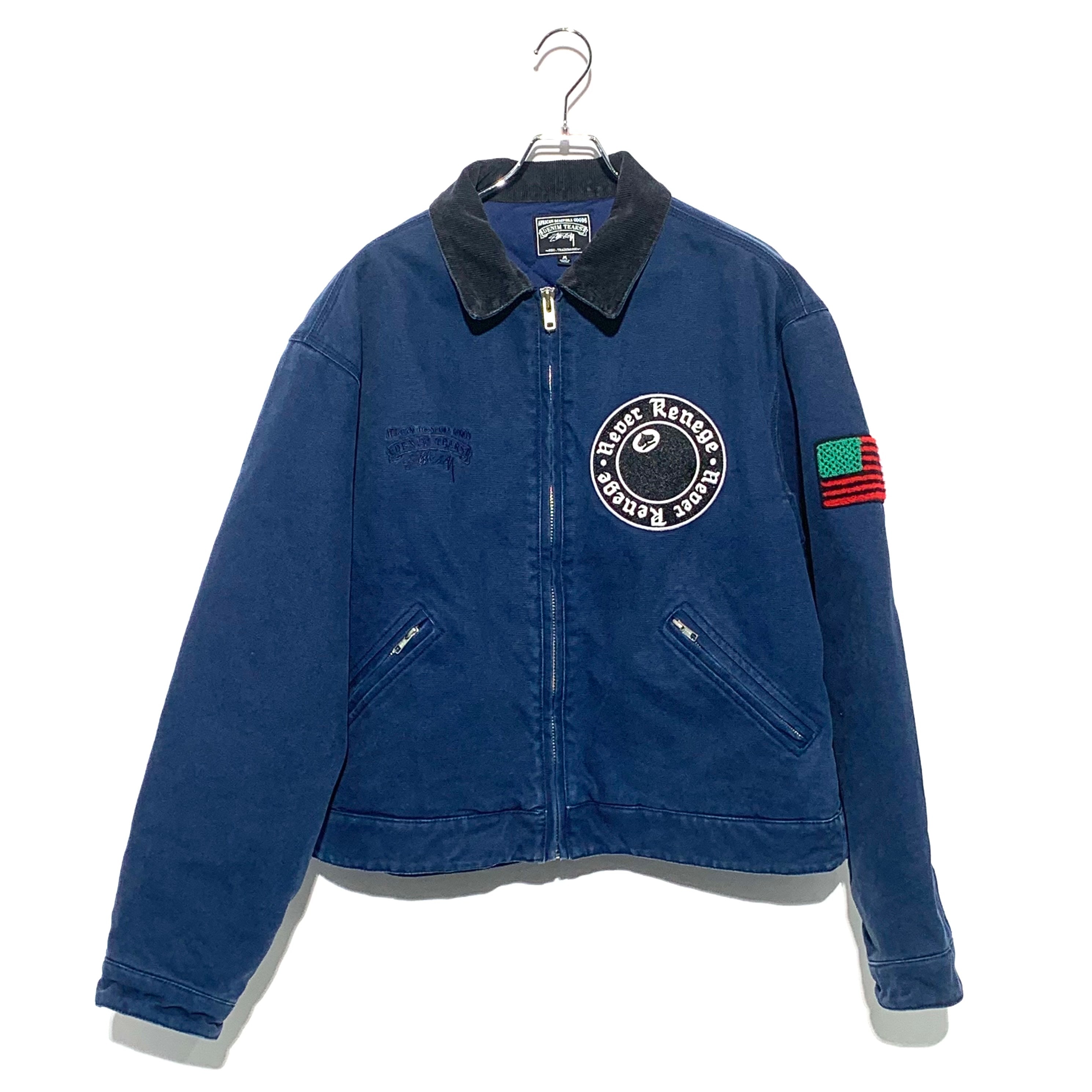 Stussy x Denim Tears Canvas Jacket "Blue"