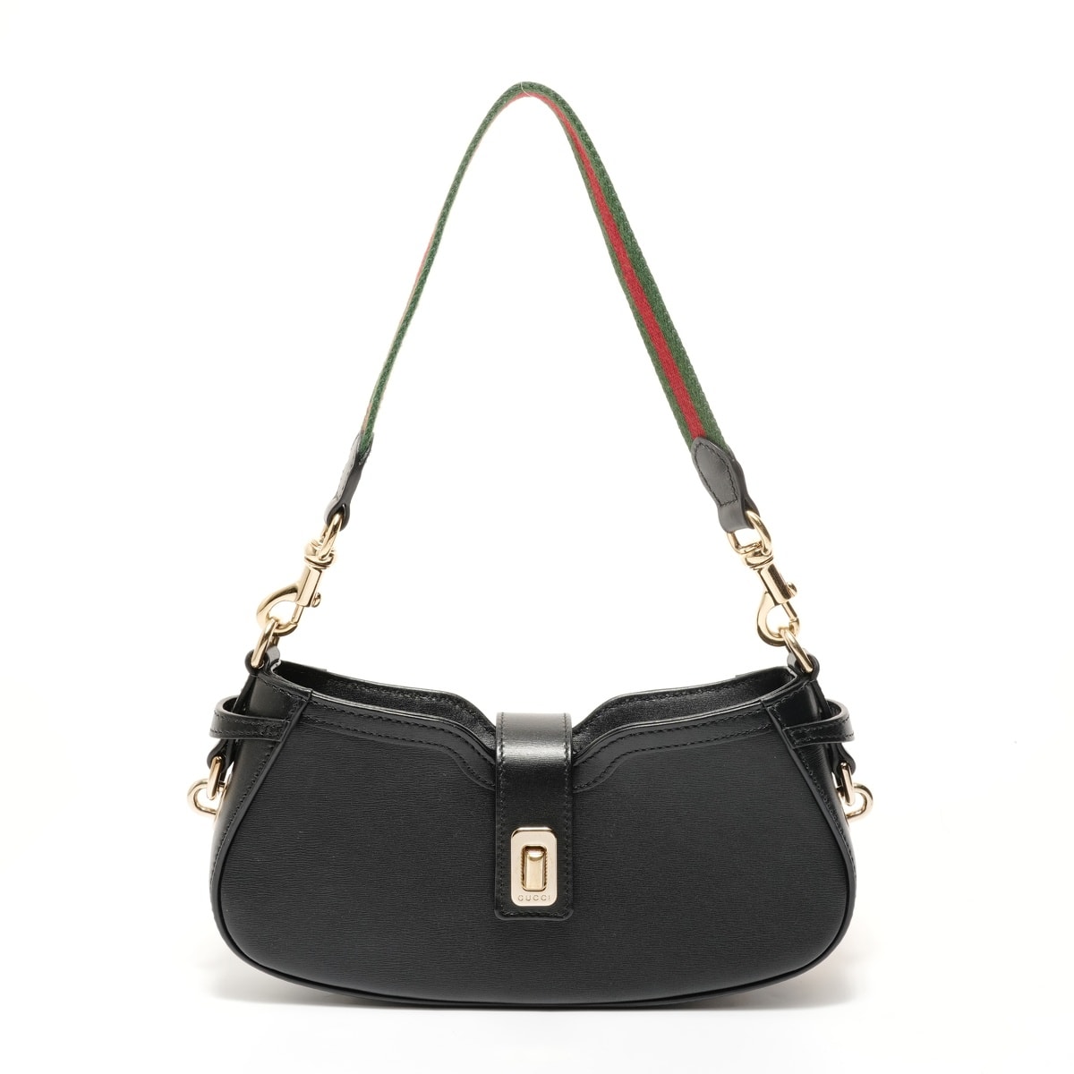 グッチ GUCCI ムーンサイド レザー ショルダーバッグ【中古】