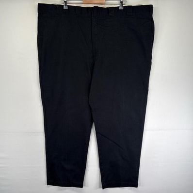 古着 ディッキーズ Dickies パンツ ワークパンツ チノパン 874 ジッパーフライ 大きいサイズ w50 L32 ブラック系 メンズ