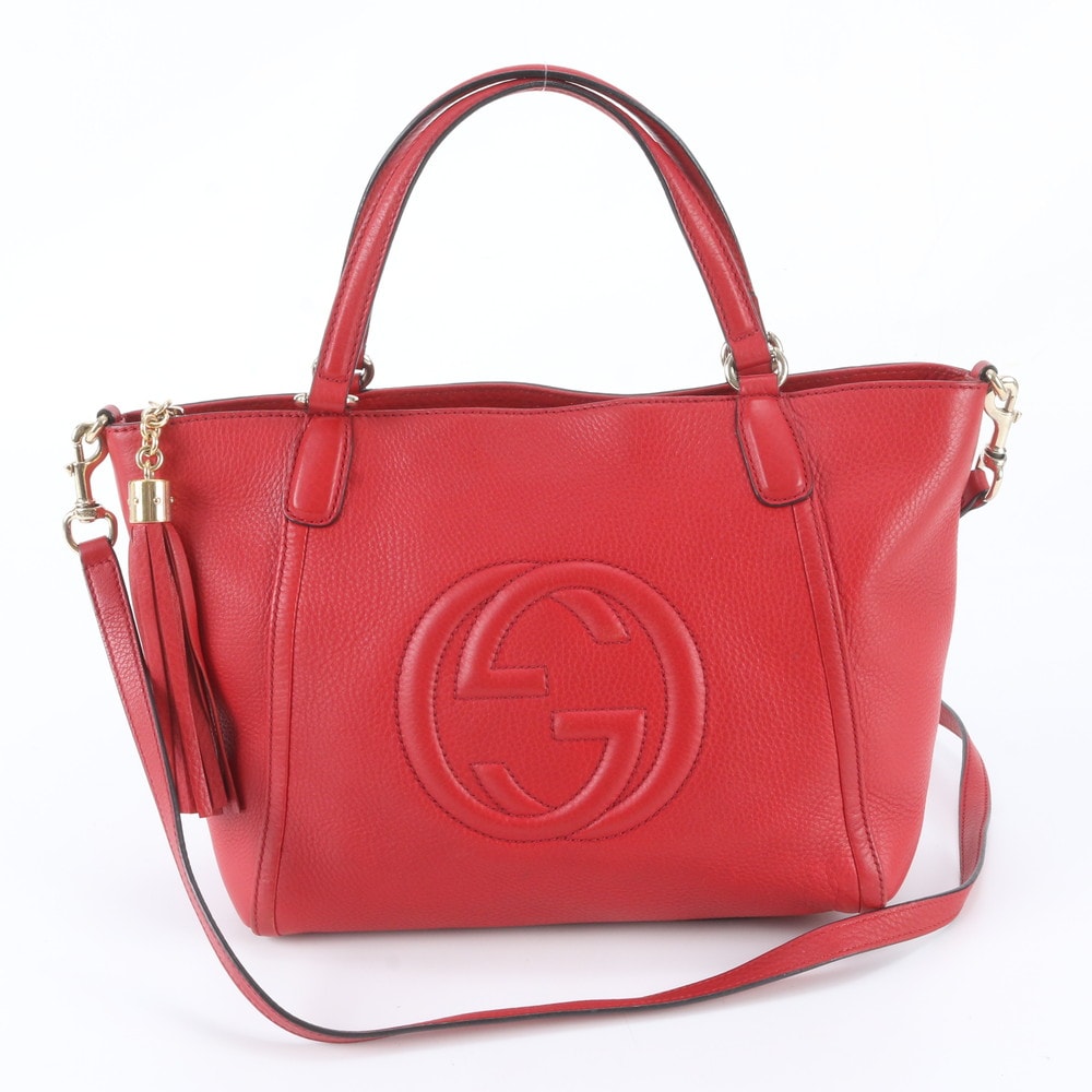 ■美品 グッチ ソーホー タッセル 369176 ショルダーバッグ レザー