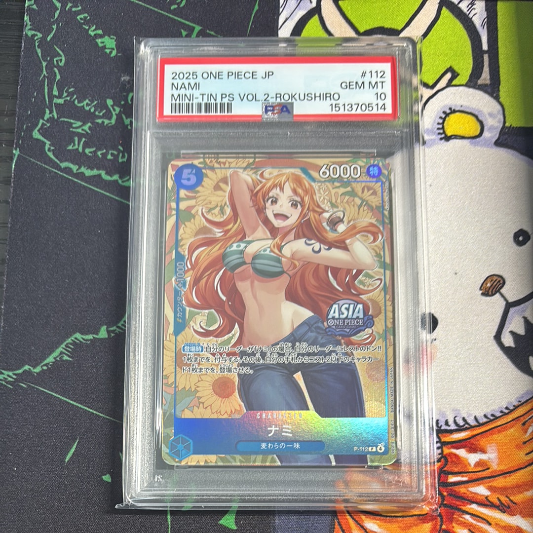 PSA10】ナミ P [P-112]【アジア版】(プロモーションカード「ミニティン