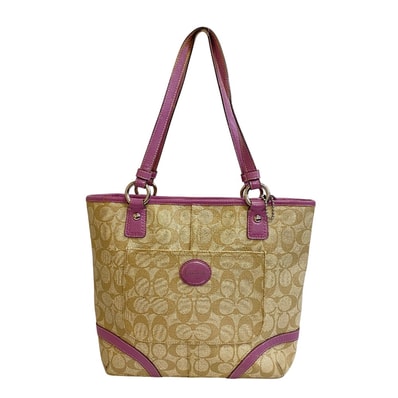 コーチ COACH トートバッグ シグネチャー ハンド ショルダー 18917 ベージュ