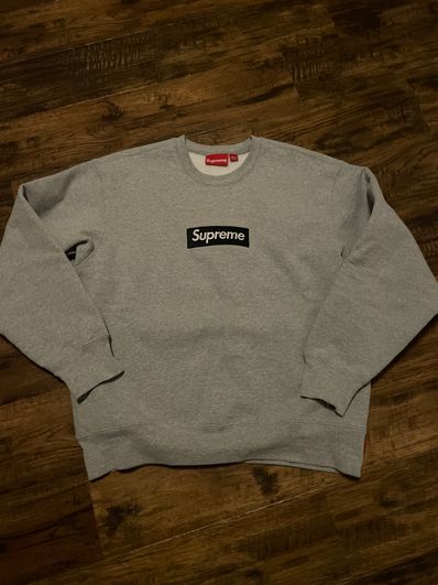 Supreme Box Logo Crewneck "Heather Grey" (22FW)