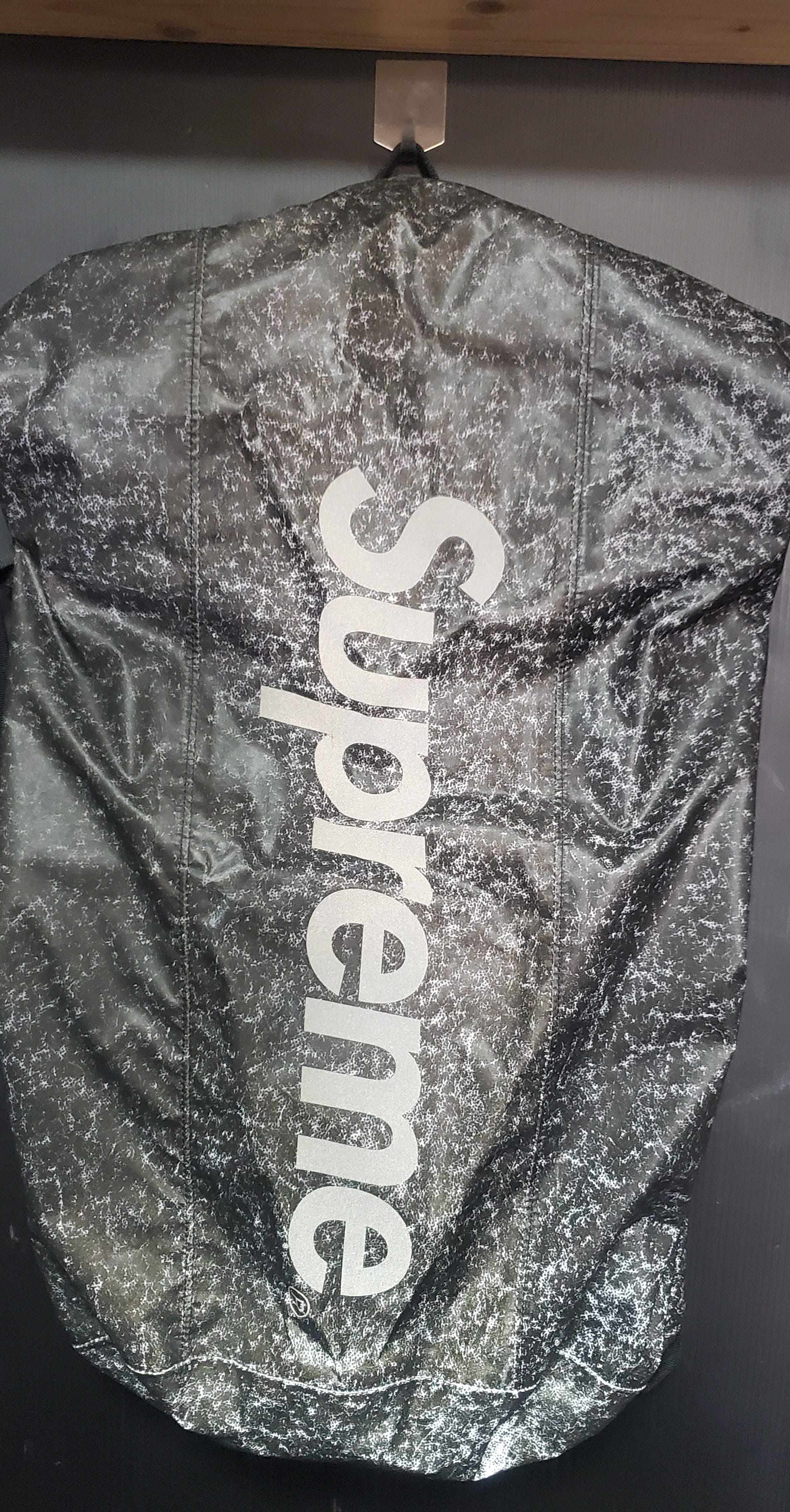 Supreme Waterproof Reflective Speckled Backpack "Black"