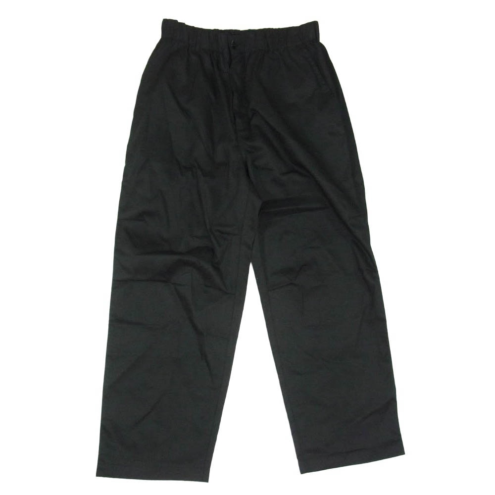 COOKMAN クックマン イージー 無地 ポリエステル シェフパンツ ブラック系 L【中古】