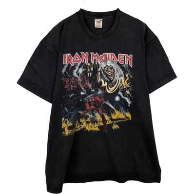 古着 フルーツオブザルーム FRUIT OF THE LOOM IRON MAIDEN アイアンメイデン バンドTシャツ バンT メンズXL相当/eaa636771