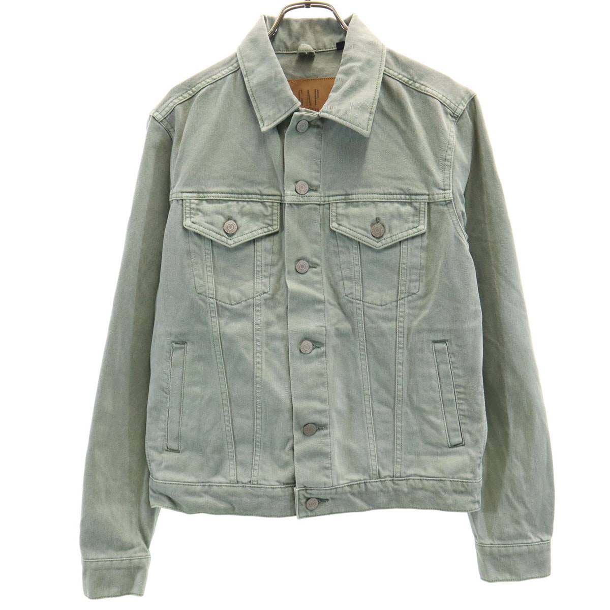 GAP ギャップ デニムジャケット XS グリーン ジージャン