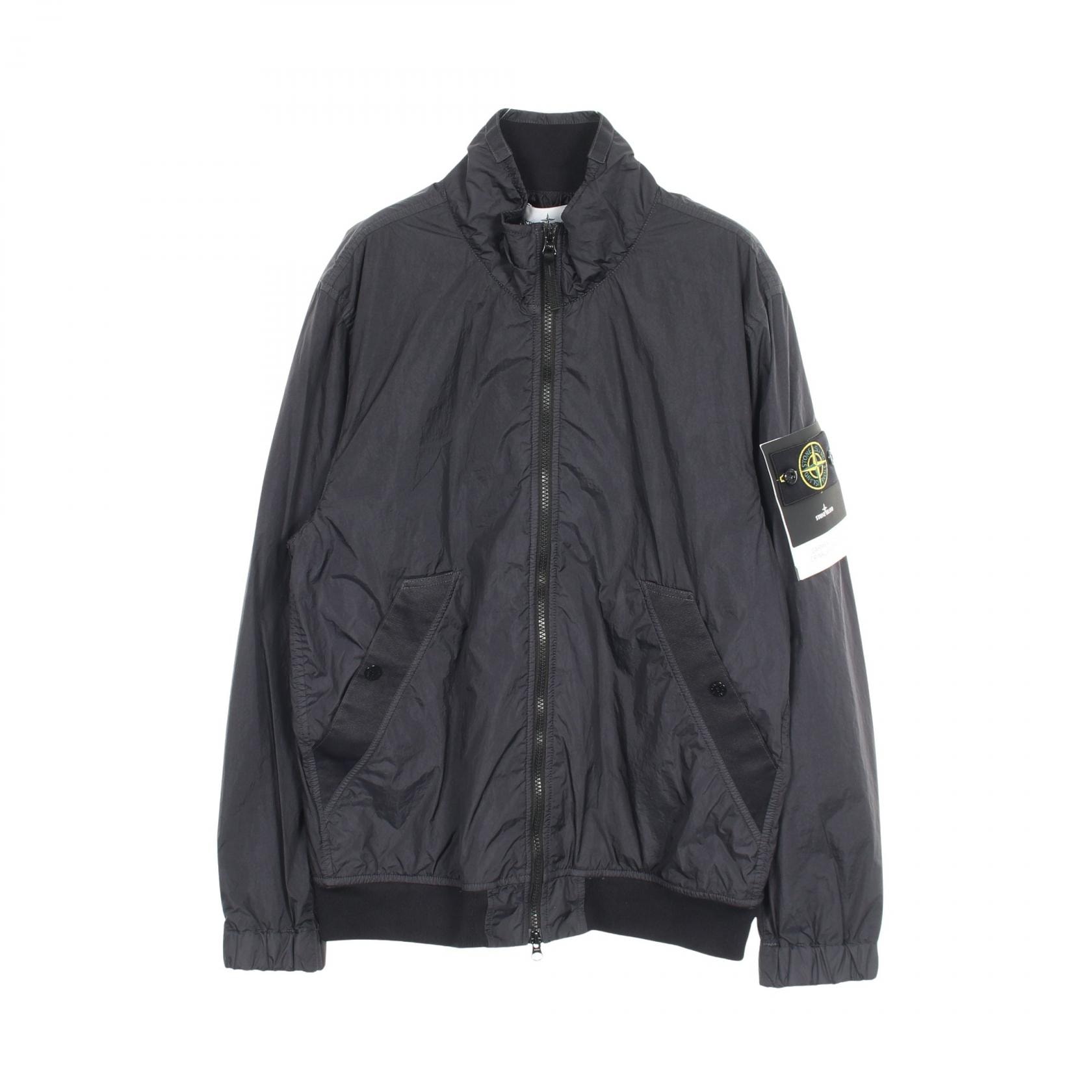 ストーンアイランド STONE ISLAND GARMENT DYED CRINKLE REPS NY ブルゾン 衣料品 アウター ナイロン メンズ ネイビー系 L1S154100111V0020L 【新品】