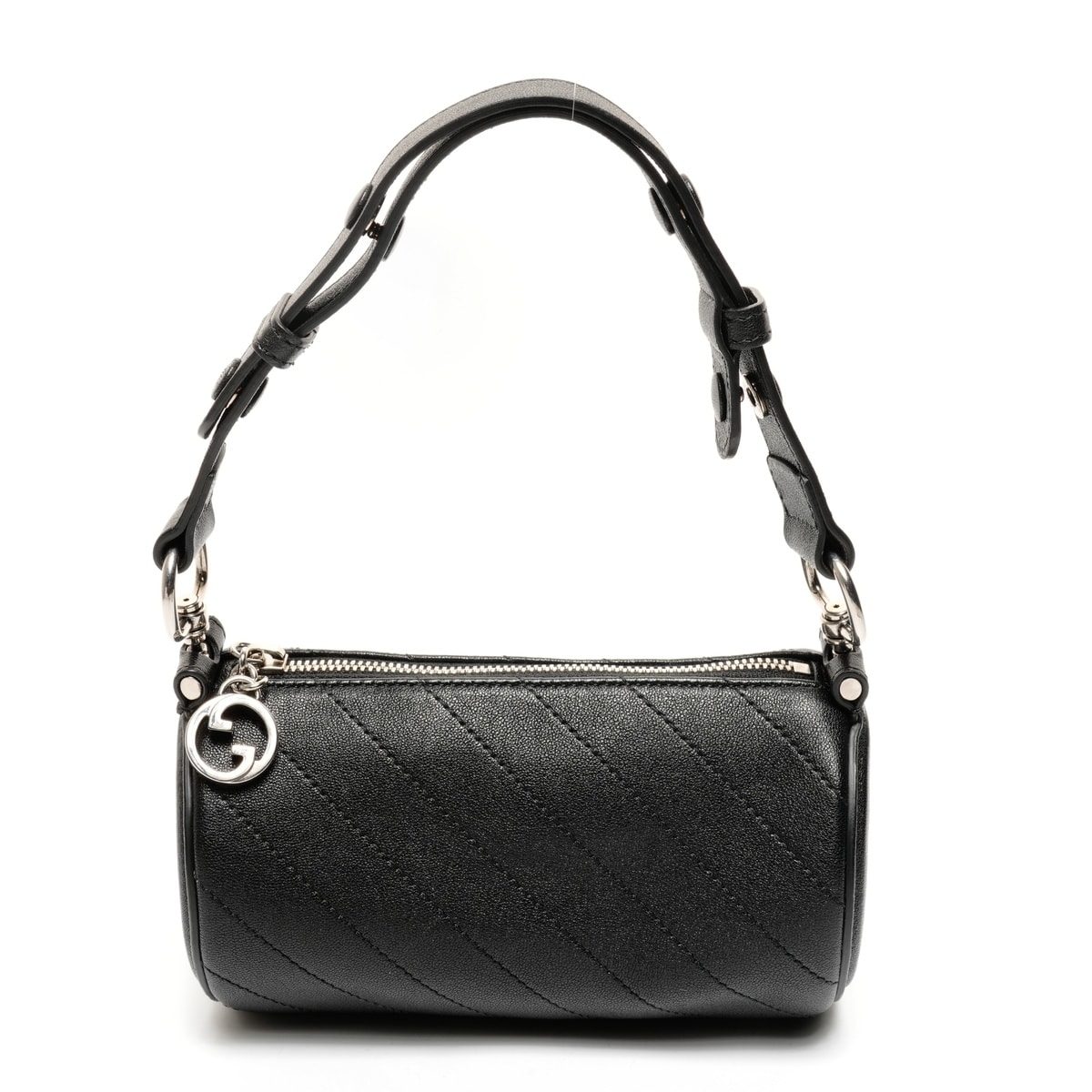 グッチ GUCCI ミニ ブロンディ レザー ドラム ショルダーバッグ【中古】