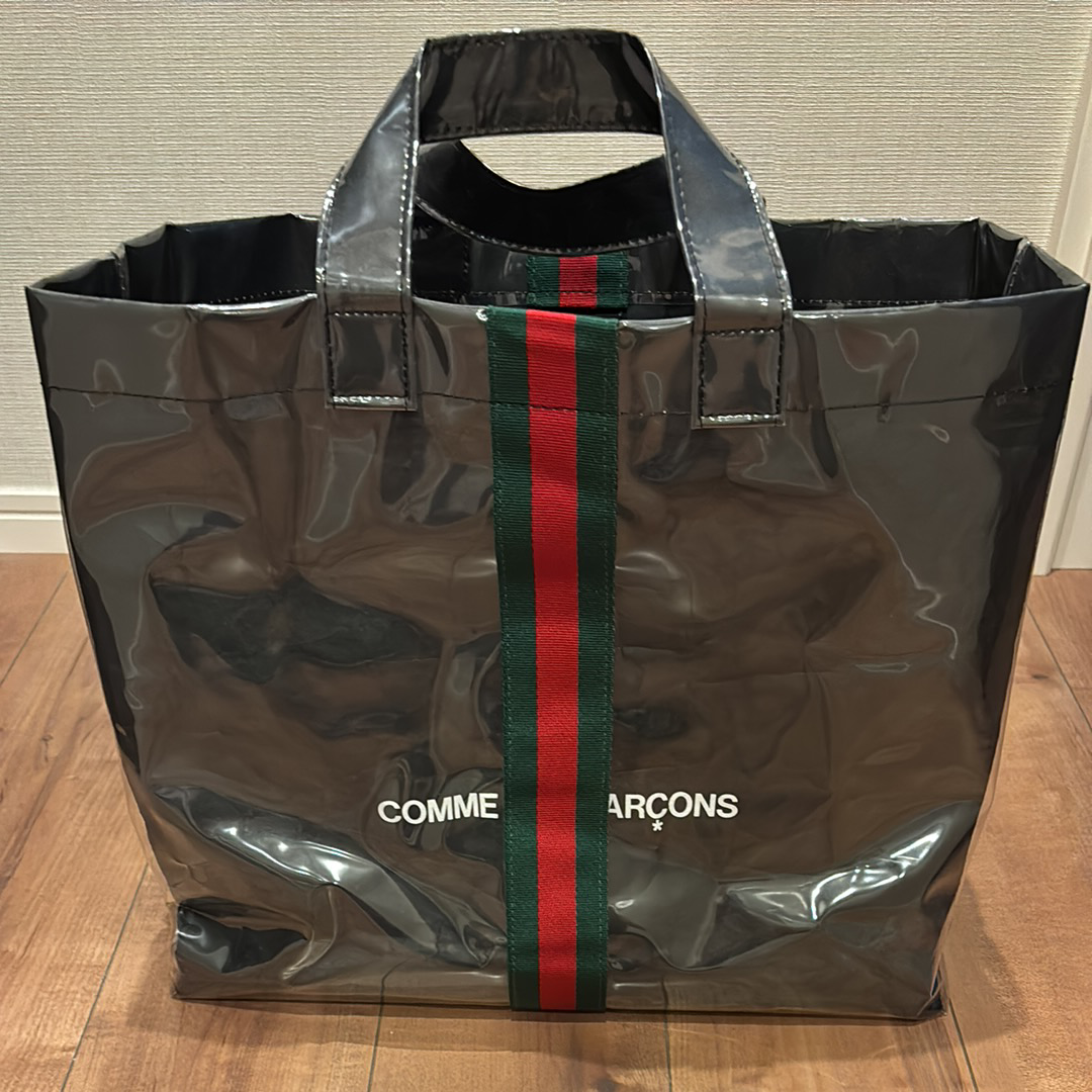 COMME des GARCONS x Gucci PVC Tote Bag "Black"