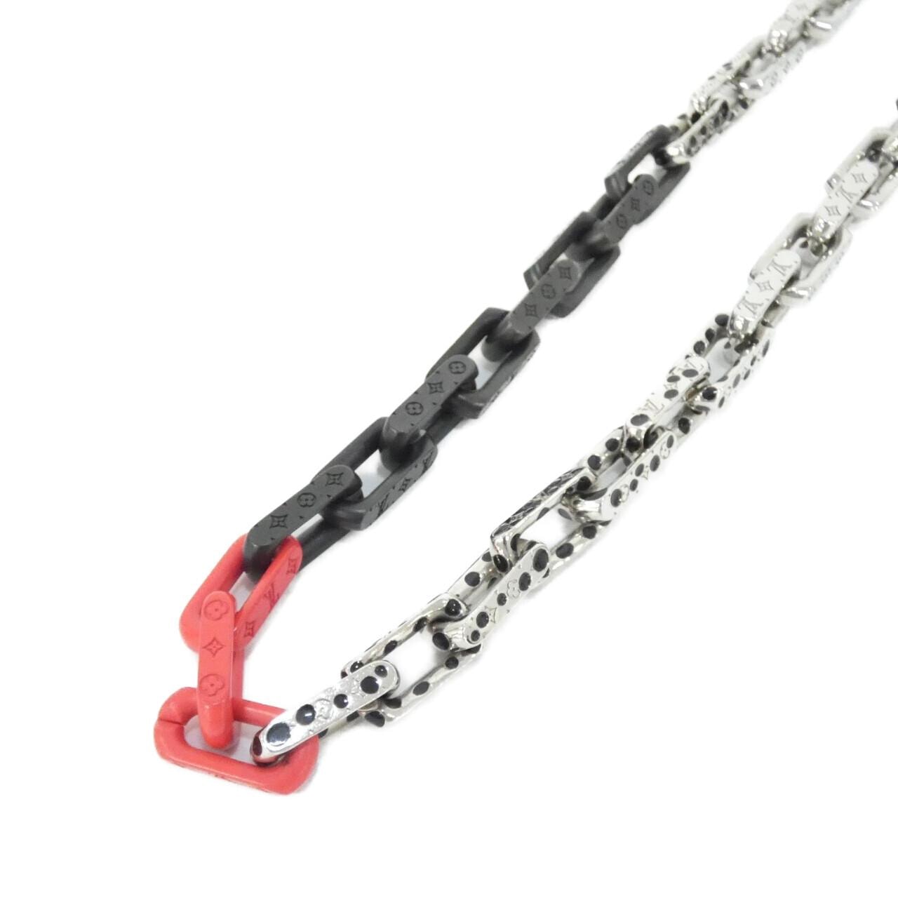 ルイヴィトン (LV X YK) コリエ モノグラム チェーン インフィニティ ドット M01087 ネックレス