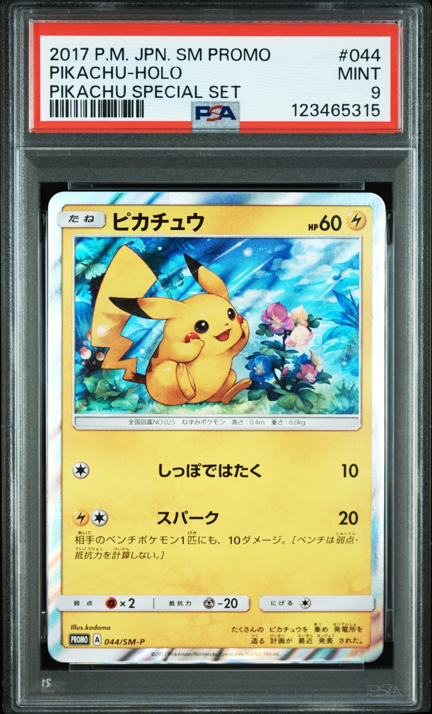 ピカチュウ P [SM-P 044](サン&ムーン スペシャルセット「ピカチュウ
