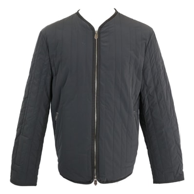 エルメス 【美品/国内正規/22SS】ナイロン Hモチーフ W-ZIP ノーカラー キルティング 46