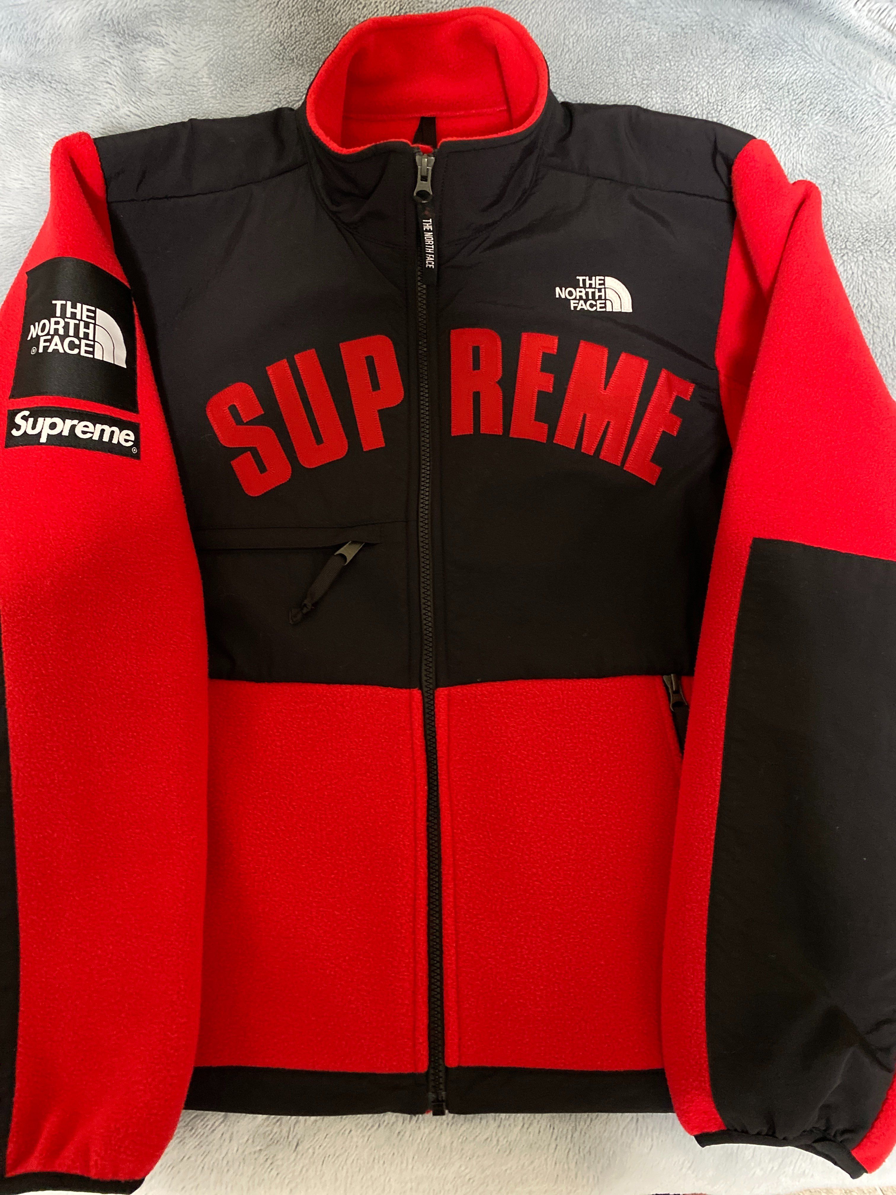 Supreme x The North Face Arc Logo Denali Fleece Jacket "Red"