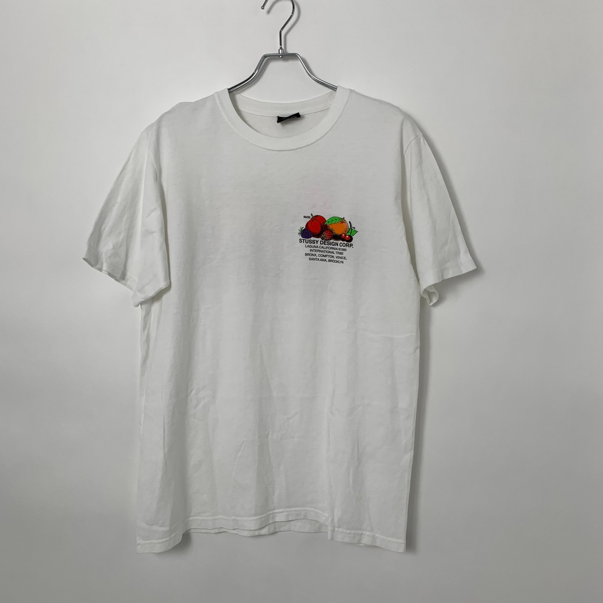 STUSSY Fresh Fruit S/S Tee "White"