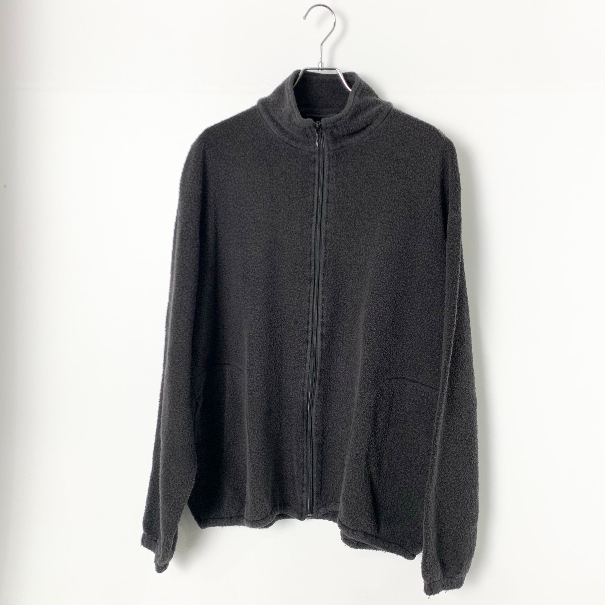 COMOLI Fleece Zip Jacket "Black"