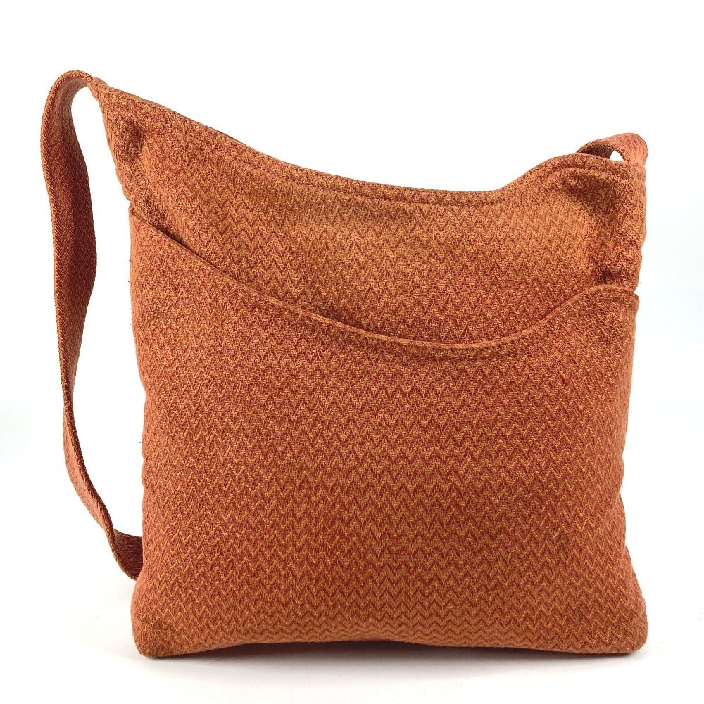 エルメス HERMES サックドパンサージュ サック ド パンサージュ 斜め掛け カバン ショルダーバッグ キャンバス オレンジ