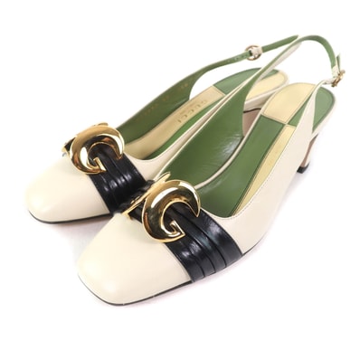 未使用品 グッチ
パンプス アイボリー レディース 37 572232