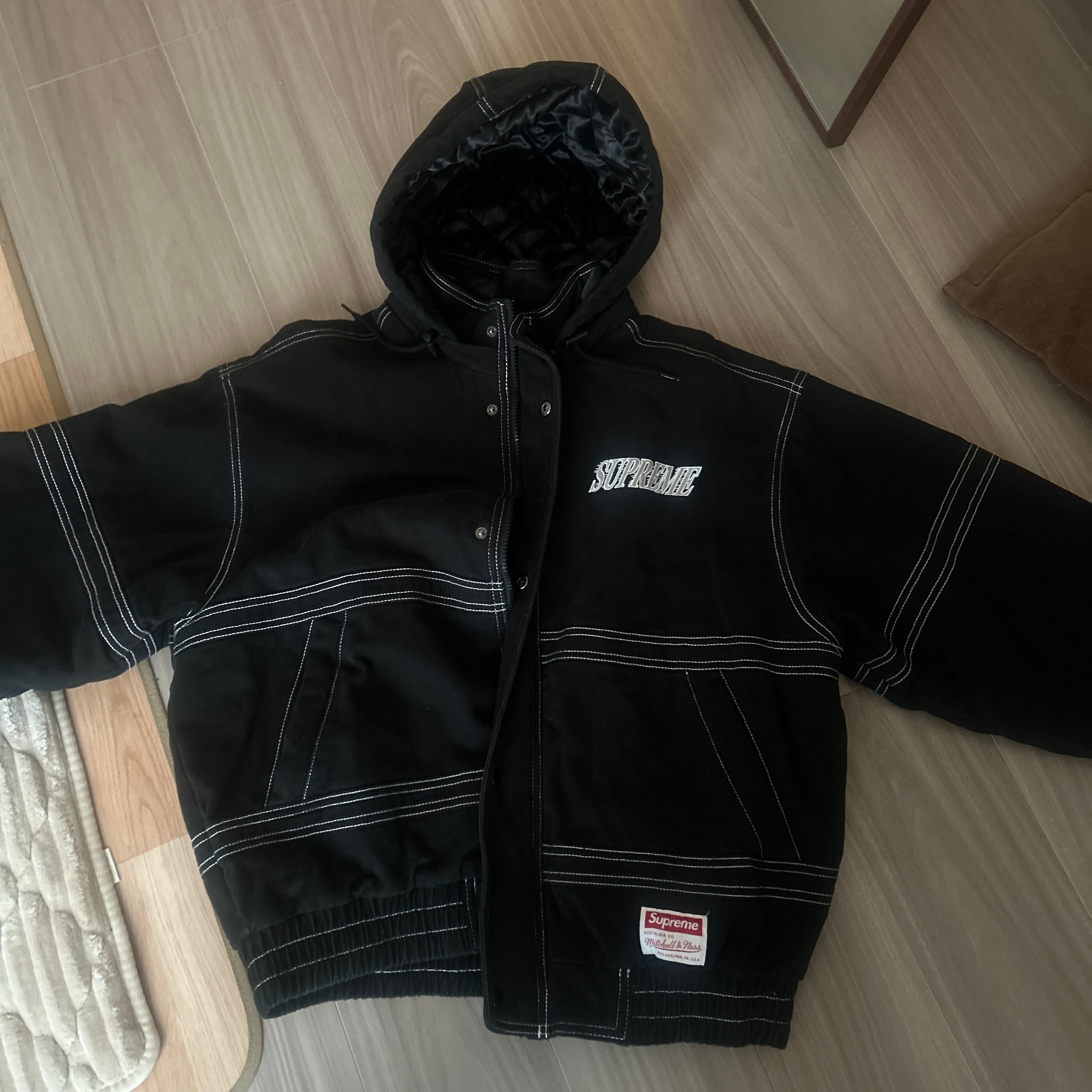 Supreme x Mitchell & Ness Twill Stadium Jacket 
