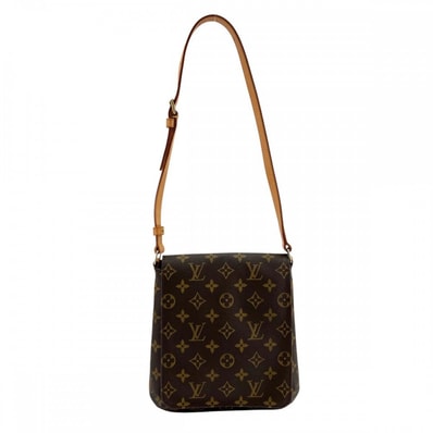 LOUIS VUITTON ルイヴィトン ショルダーバッグ 肩掛け ミュゼットサルサ ショートショルダー M51258 モノグラムキャンバス ブラウン 茶 ゴールド金具 レディース【中古品】