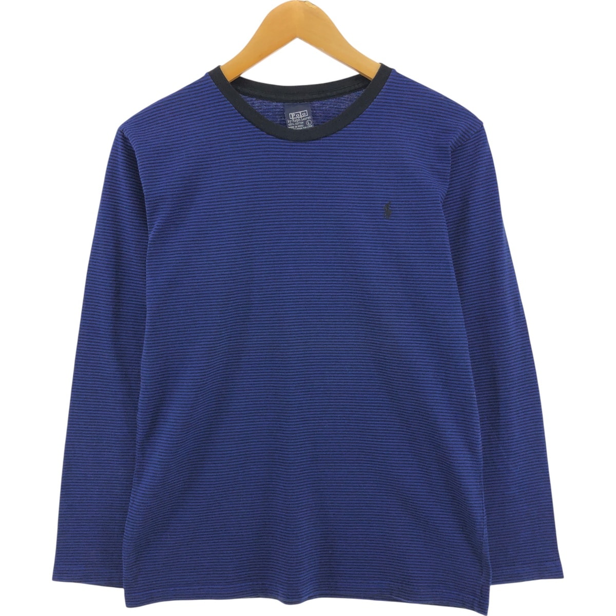 古着 ラルフローレン Ralph Lauren POLO by Ralph Lauren ボーダー柄 ロングTシャツ ロンT メンズL相当/eaa554260