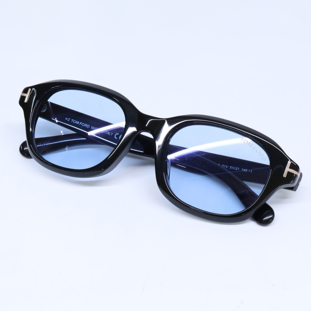 トムフォード 【美品】TF1147-D ECO 01V 日本企画モデル ウェリントンシェイプ 51□21 145