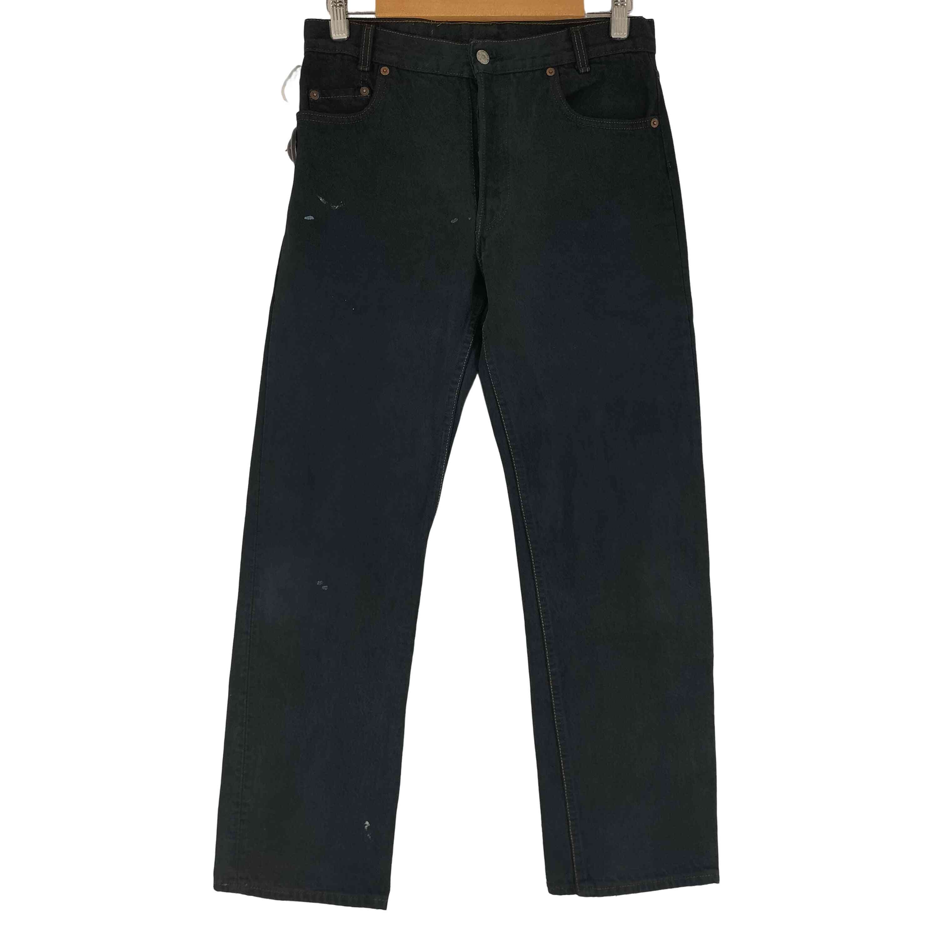 90s ボタン裏511 後染め ボタンフライ ブラックデニムパンツ【1138804243633】