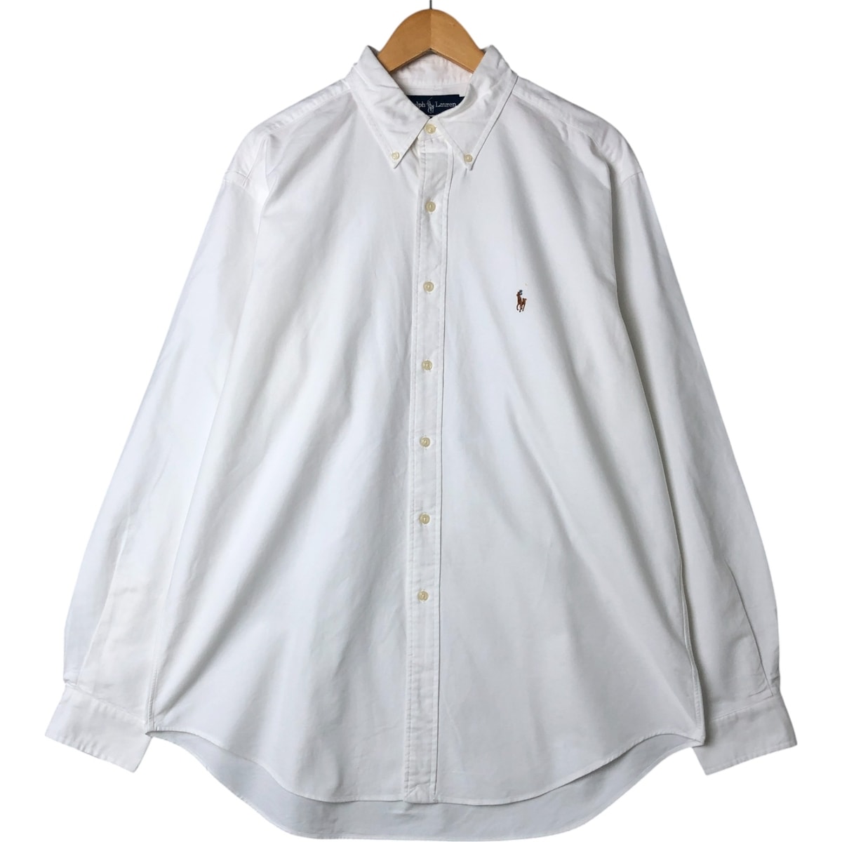 古着 ラルフローレン Ralph Lauren YARMOUTH 長袖 ボタンダウンシャツ メンズL相当/eaa543783