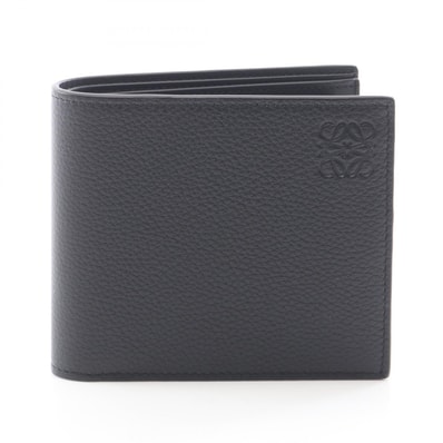 ロエベ LOEWE バイフォールド コインウォレット 二つ折り財布 財布 レザー メンズ レディース ブラック系 C660501X031100 【新品】
