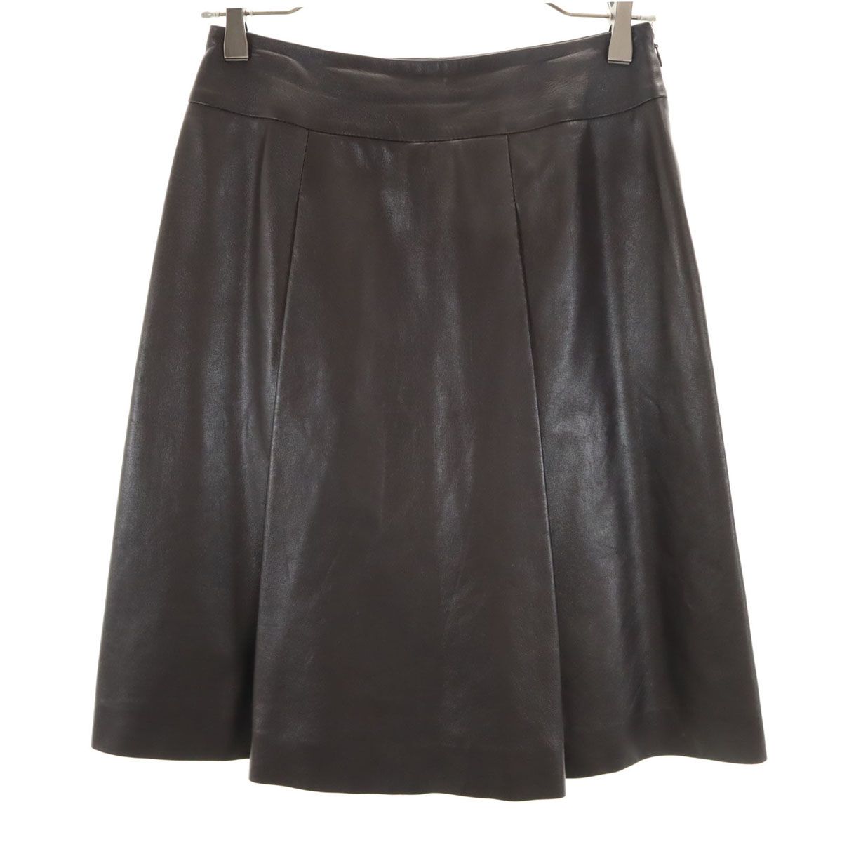 CELINE★セリーヌ★ラムレザー ミディ丈スカート CELINE セリーヌ スカート 2J580965W.19AL レディース ホブル 膝