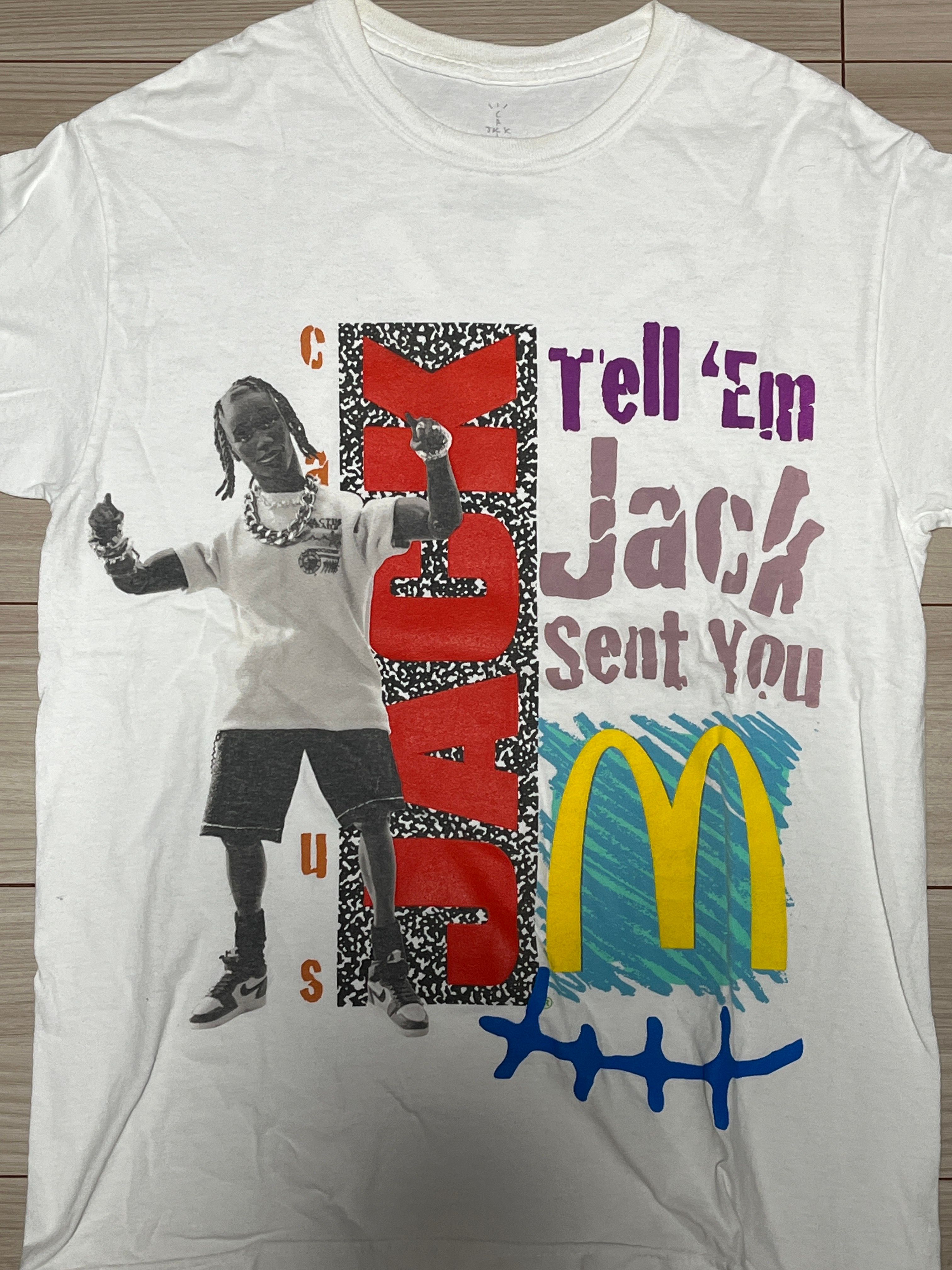 Travis Scott Cactus Jack x McDonald's Jack Smile T-Shirt "White"