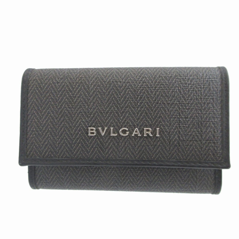 ブルガリ  ウィークエンド  6連 コーティングキャンバス レザー