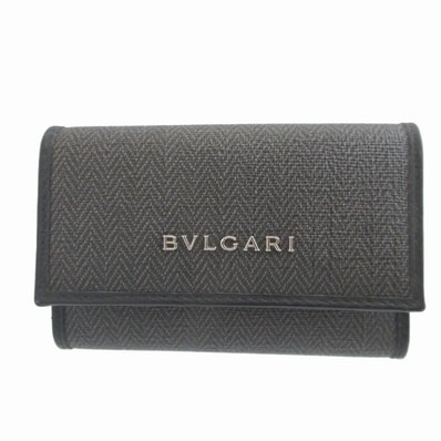 ブルガリ ウィークエンド 6連 コーティングキャンバス レザー