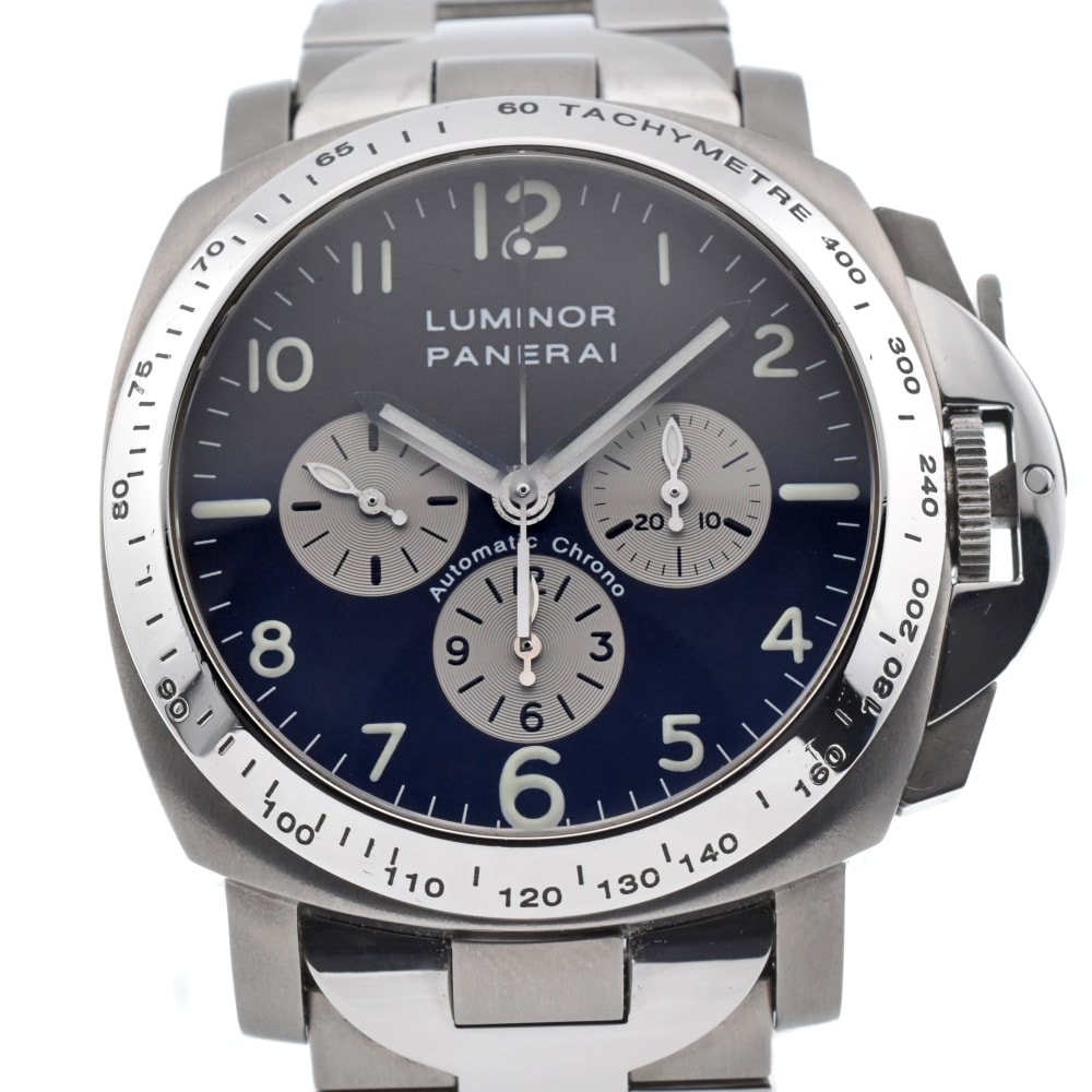 パネライ PANERAI PAM00052 ルミノール クロノグラフ 自動巻き メンズ 良品 箱付き Z#150286