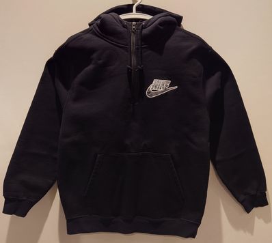 Supreme / Nike® Half Zip Hooded Sweatshirt "Black"