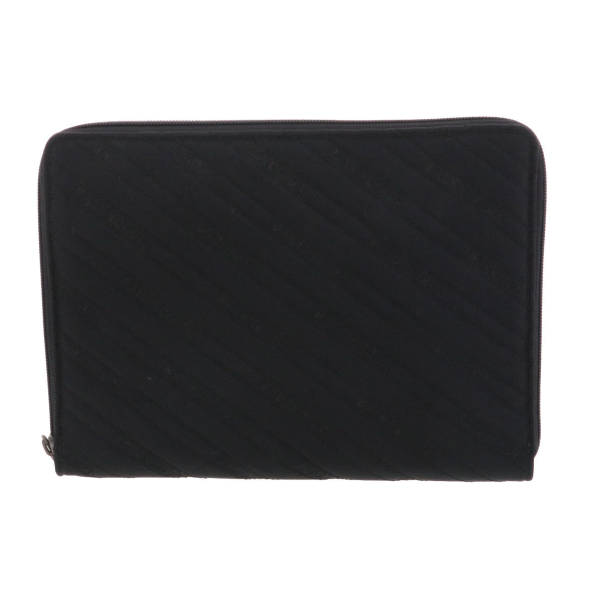 BALENCIAGA バレンシアガ ドキュメントケース クラッチバッグ 554219 キャンバス ブラック メンズ【中古】