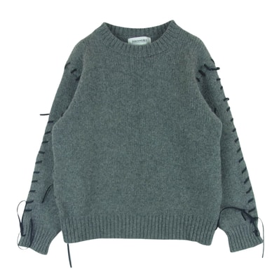 DISCOVERED ディスカバード ニット DC-AW21-KN-04 LOOPING KNIT ルーピング ニット ビッグ シルエット セーター グレー系 1【美品】【中古】