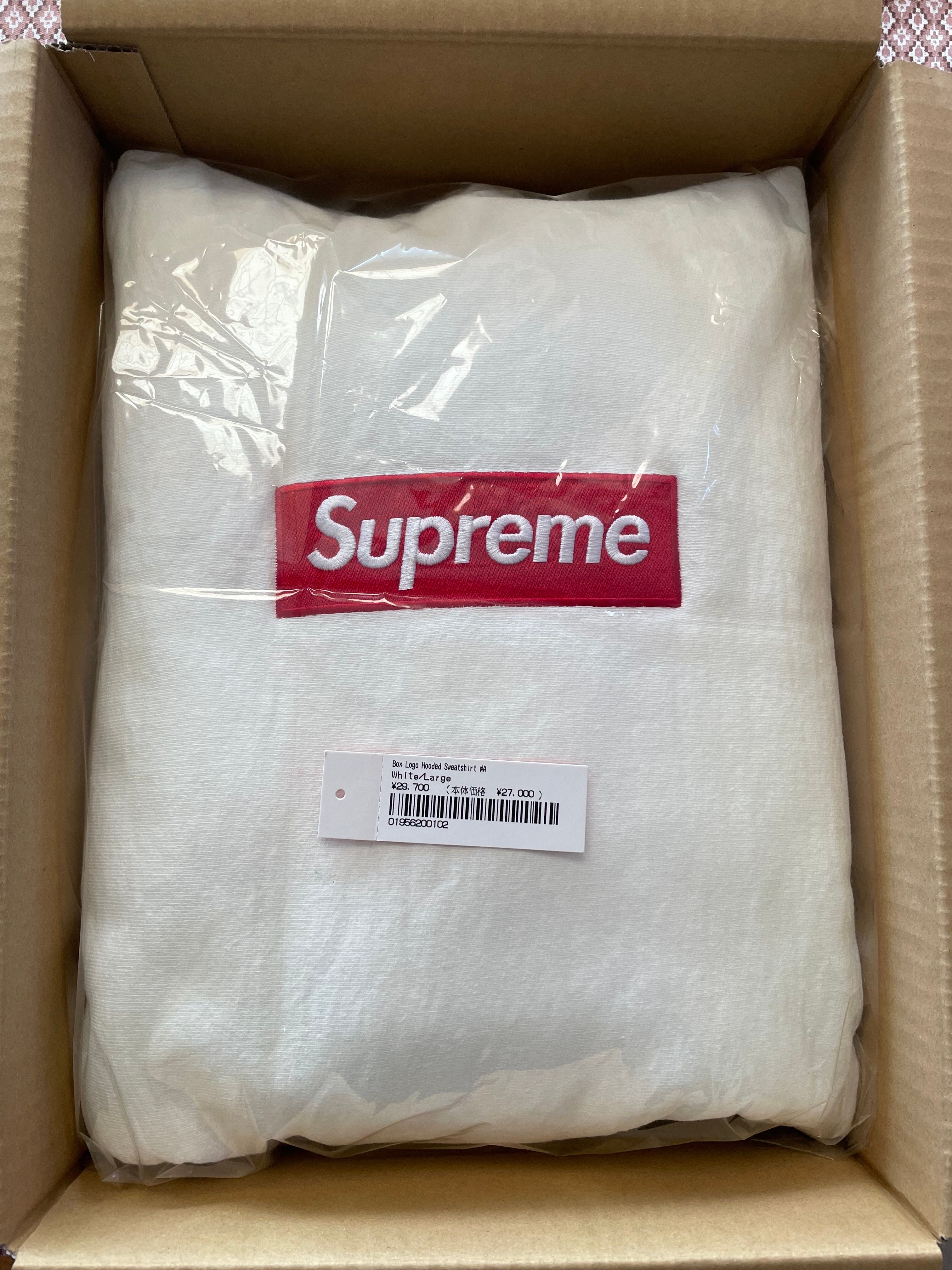 Supreme Box Logo Hooded Sweatshirt "White" (21FW)