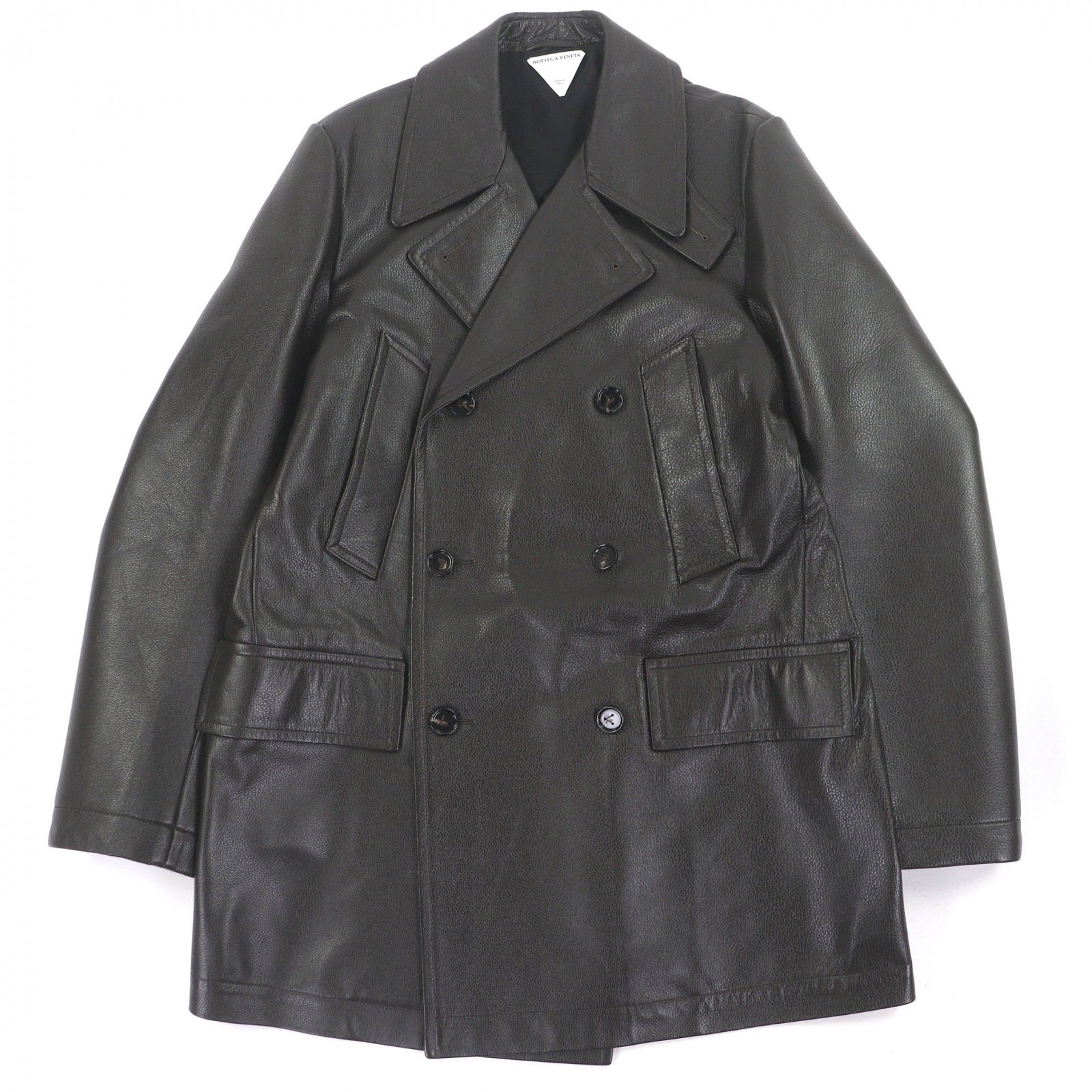 極美品 ボッテガヴェネタ チェスターコート ダークブラウン