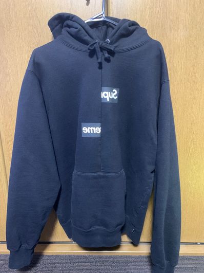 Supreme / Comme des Garçons SHIRT® Split Box Logo Hooded Sweatshirt "Black"