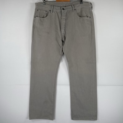 古着 リーバイス Levi's デニムパンツ 501 ジーパン ストレート 大きいサイズ ボタンフライ カラーパンツ ビッグ w38 L29 グレー メンズ