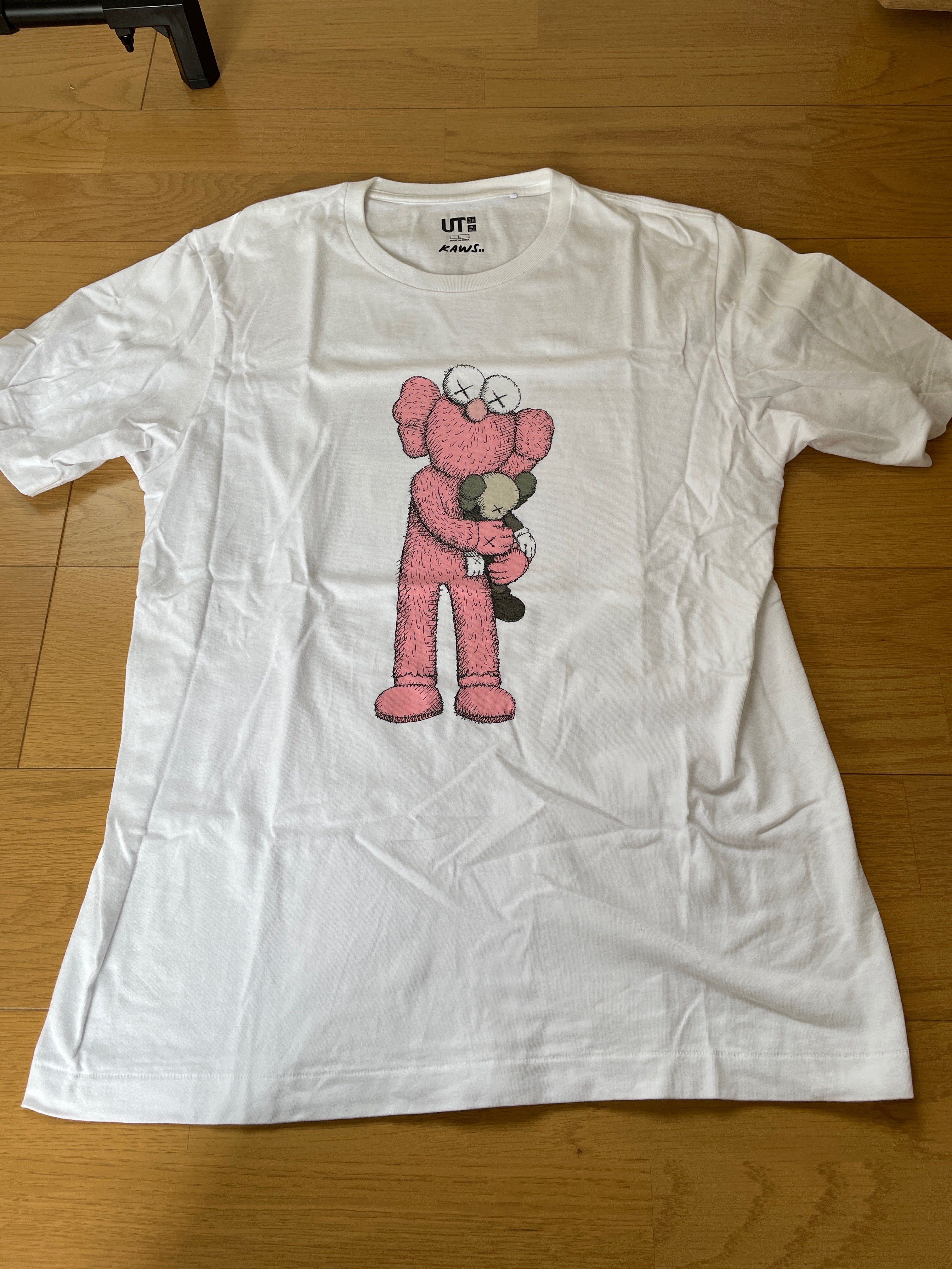 Uniqlo KAWS Pink BFF Tee "White"