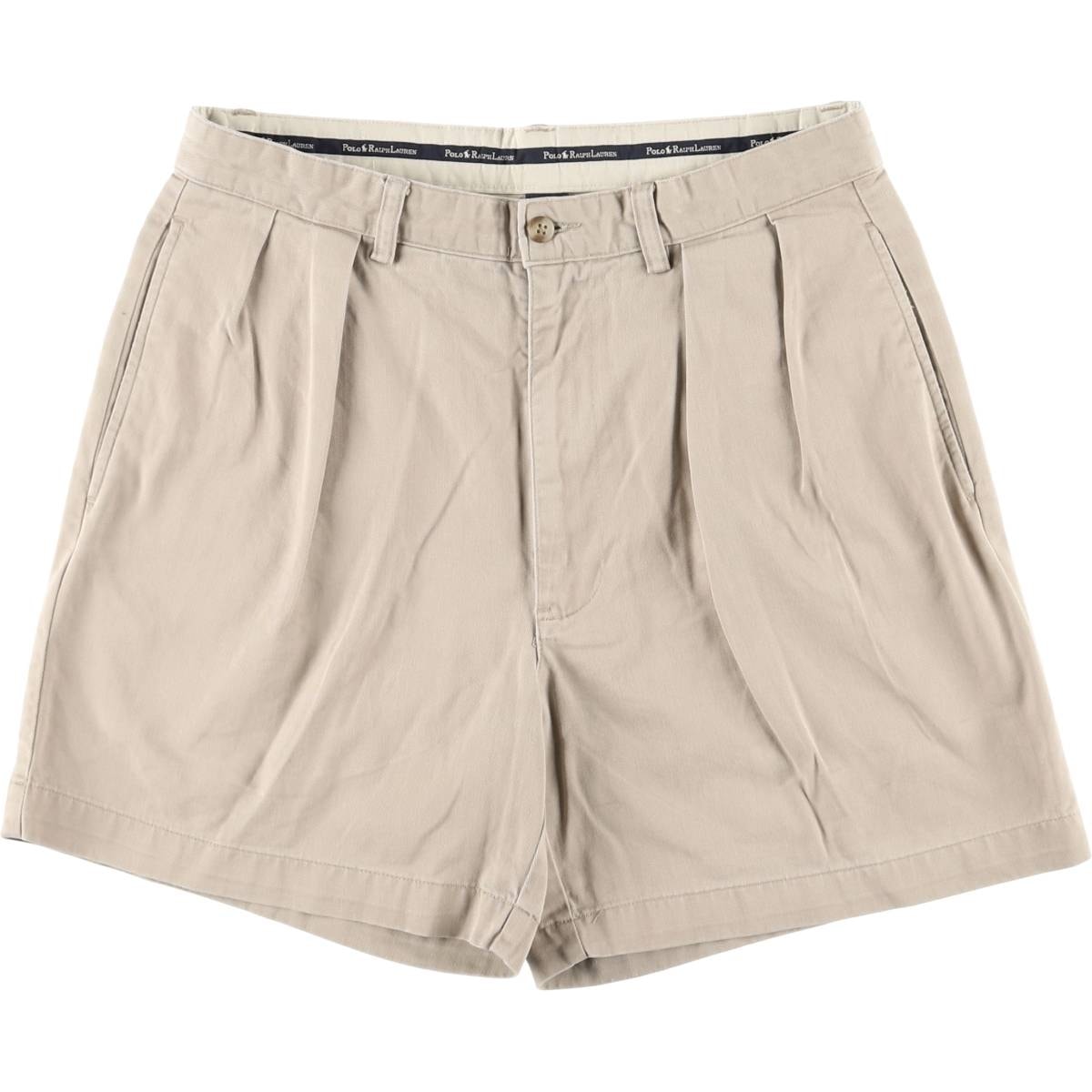 古着 ラルフローレン Ralph Lauren POLO RALPH LAUREN ツータック チノショーツ ショートパンツ メンズw31相当/eaa417734