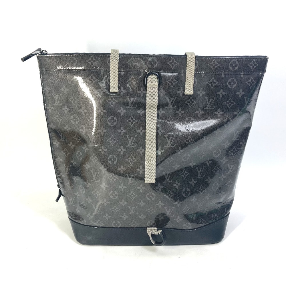 ルイヴィトン LOUIS VUITTON ジップドトート M43900 モノグラムエクリプス グレーズ リュックサック バックパック ハンドバッグ 2WAYバッグ トートバッグ ビニール ブラック