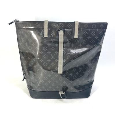 ルイヴィトン LOUIS VUITTON ジップドトート M43900 モノグラムエクリプス グレーズ リュックサック バックパック ハンドバッグ 2WAYバッグ トートバッグ ビニール ブラック
