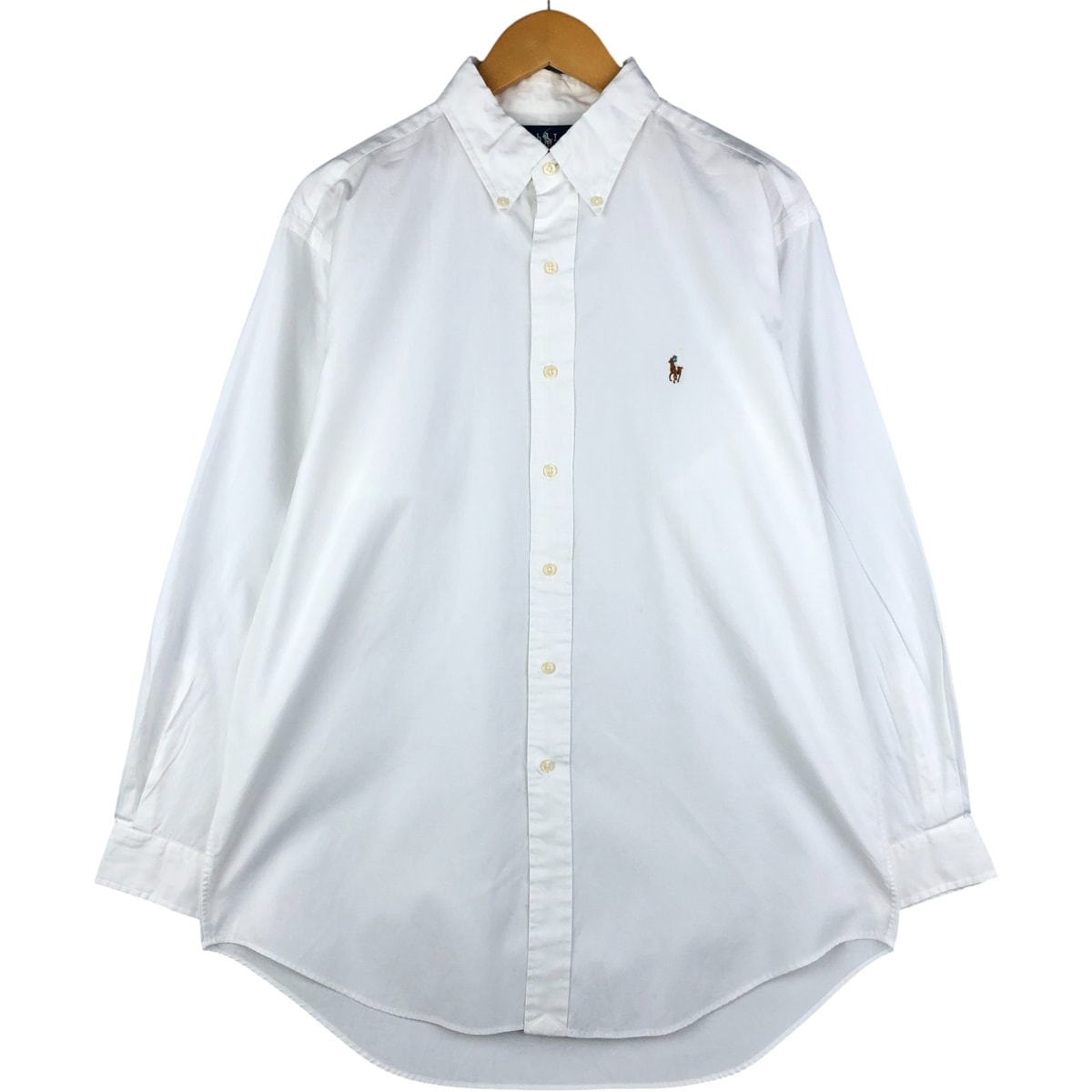 古着 ラルフローレン Ralph Lauren YARMOUTH 長袖 ボタンダウンシャツ メンズL相当/eaa592731