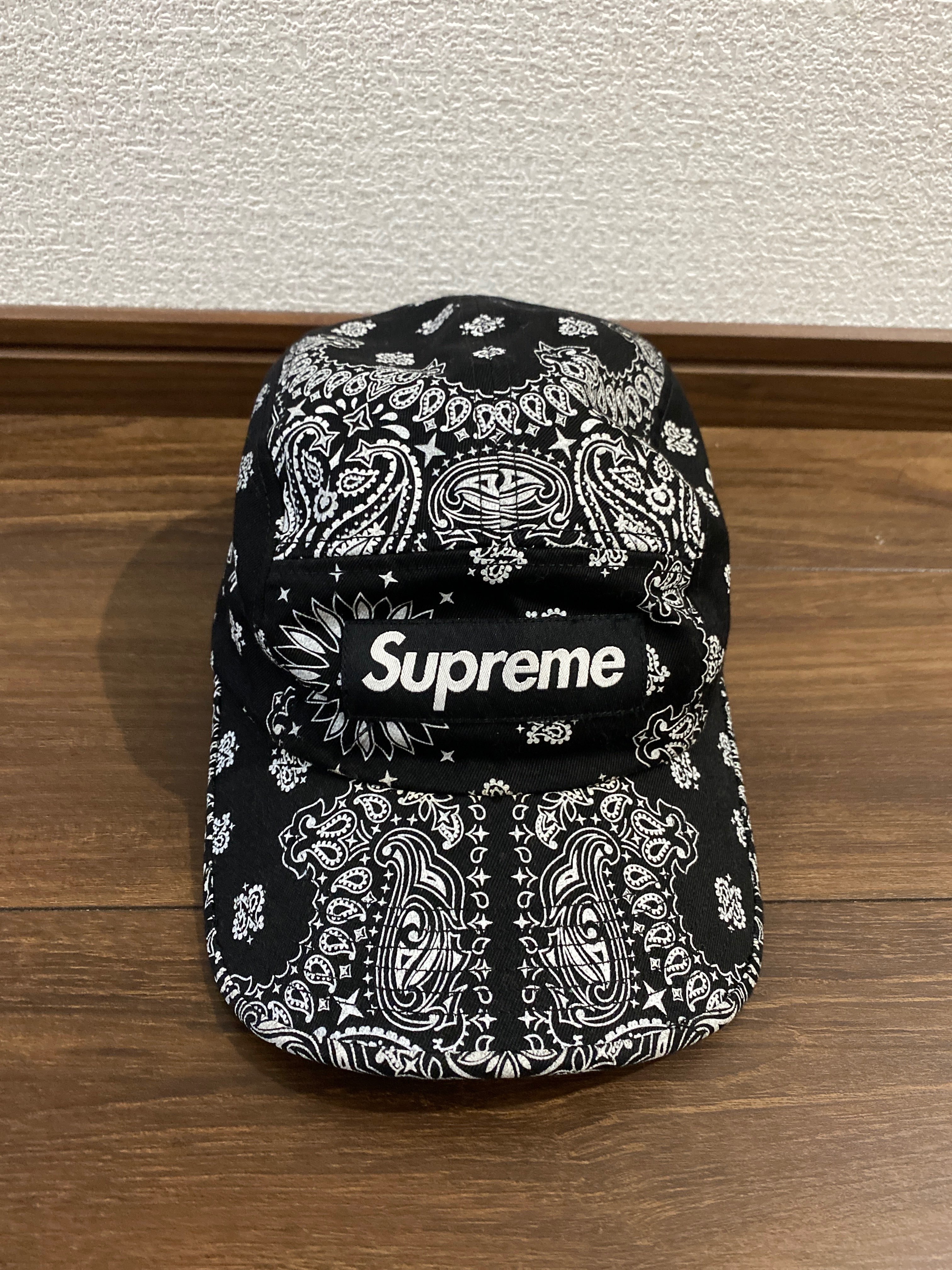 Supreme Bandana Camp Cap "Black"