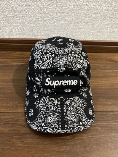 Supreme Bandana Camp Cap "Black"