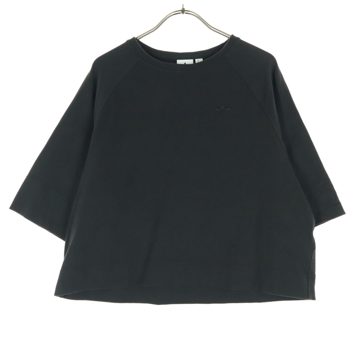 adidas アディダス トレフォイルロゴ 半袖 Tシャツ L ブラック